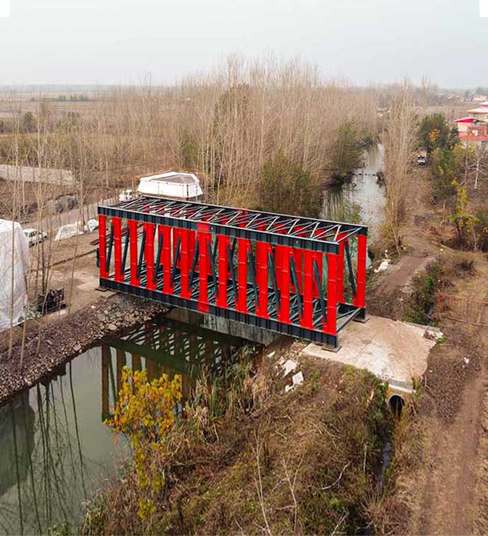 تصویری از پروژه پل ماشین رو شهرک باغ بهشت اردلان